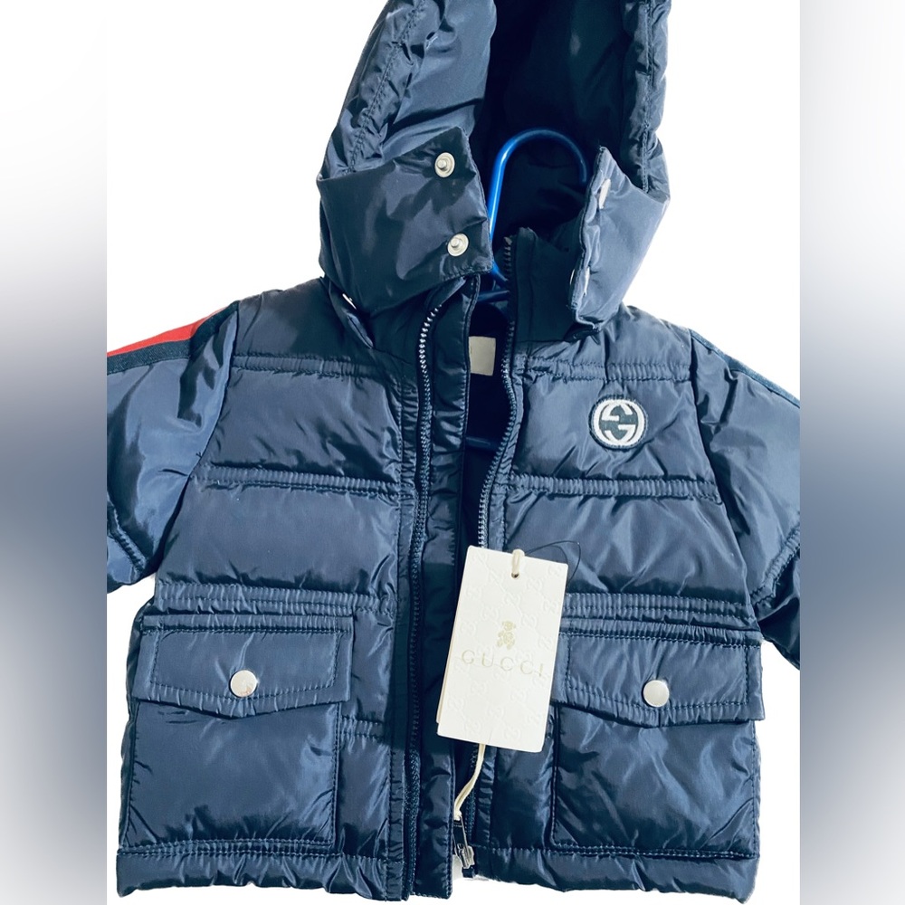 Gucci jacket for baby boy 3/6 months, blue.